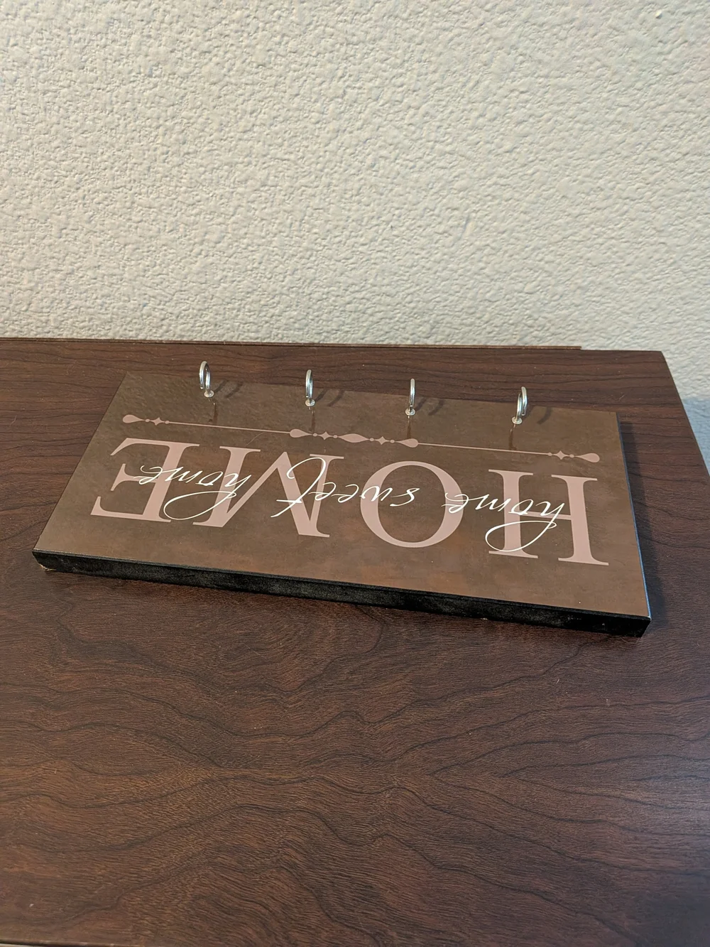 Home Sweet Home Wall Hook in Brown